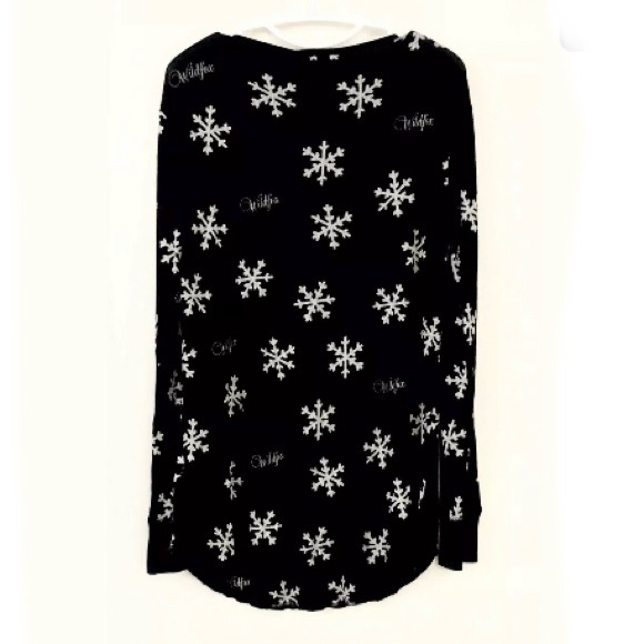 NWT WILDFOX PAJAMAS SLEEP-SHIRT LOUNGE-WEAR WINTER - Picture 6 of 9